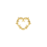 Heart of Thorns – 14K Gold Threadless/Threaded End - piercing - zone.com