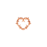 Heart of Thorns – 14K Gold Threadless/Threaded End - piercing - zone.com