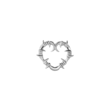 Heart of Thorns – 14K Gold Threadless/Threaded End - piercing - zone.com