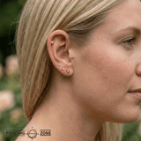 Heart Prong – 14K/18K Gold Heart - Cut Gem Threadless End - piercing - zone.com