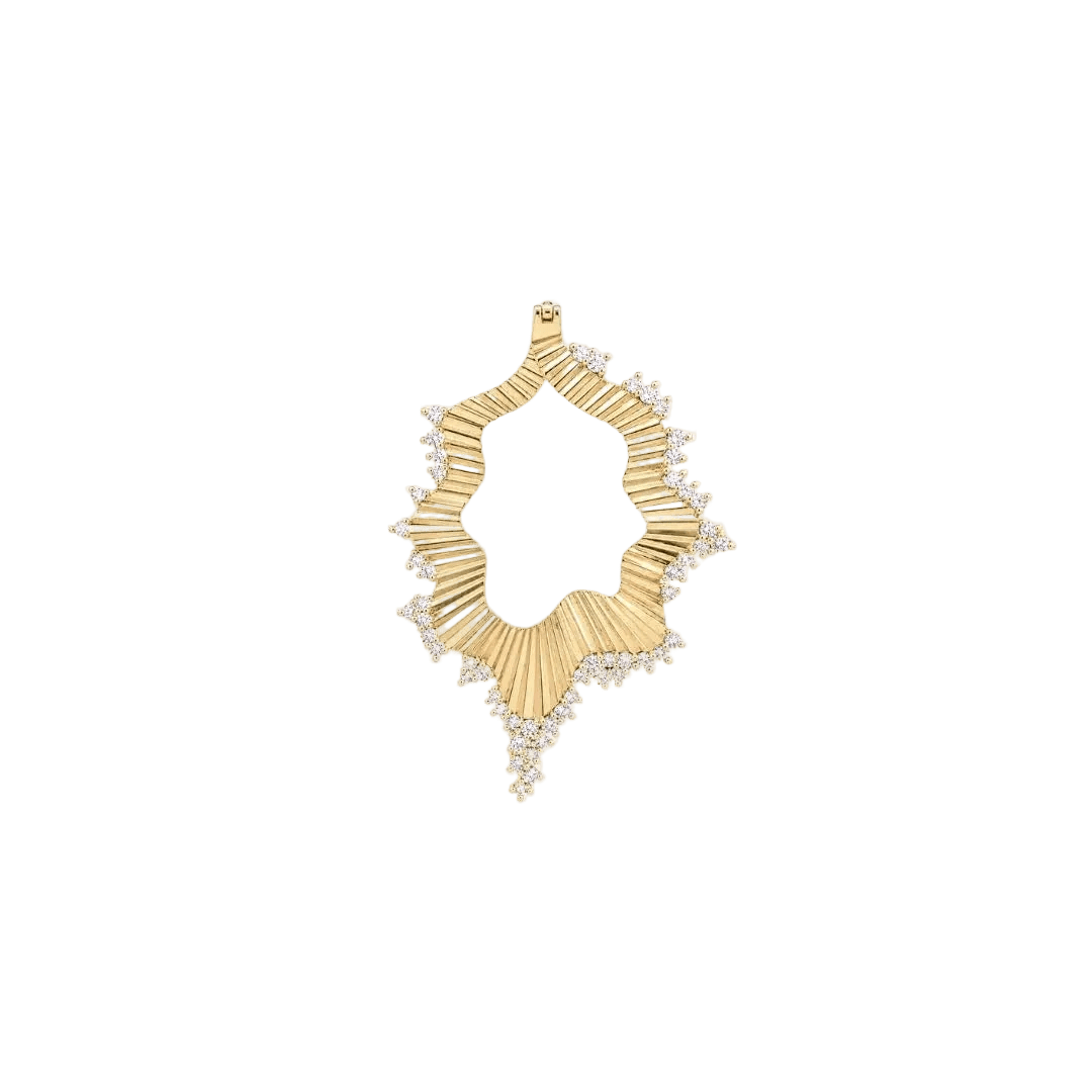 Heartbreaker Gold Plated Earrings with CZ - Gold Plated CZ Earrings - piercing - zone.com