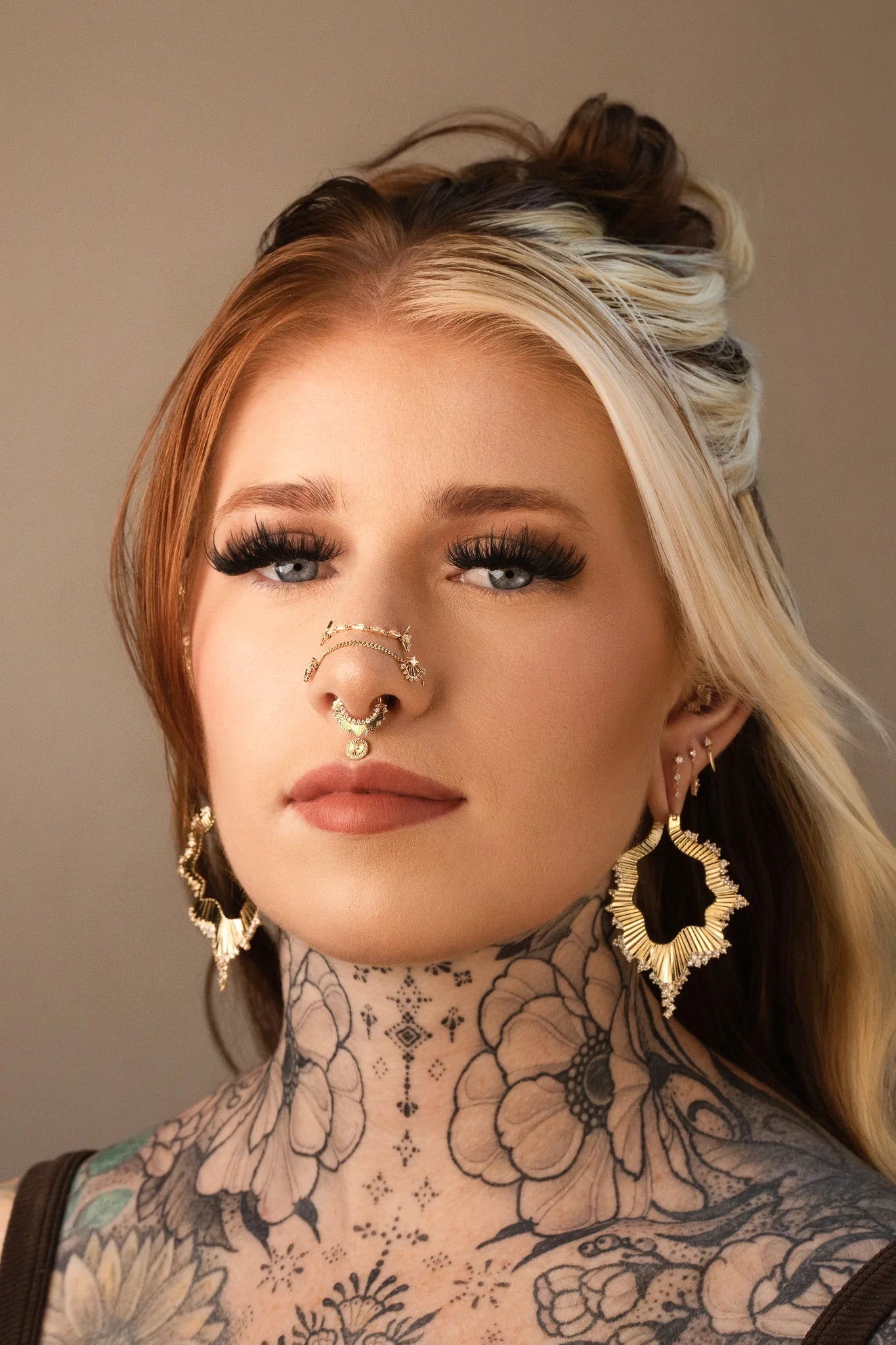 Heartbreaker Gold Plated Earrings with CZ - Gold Plated CZ Earrings - piercing - zone.com