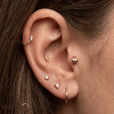 HeartLock - 18K Gold Threadless/Threaded End - piercing-zone.com