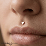 Hearts Glow – 14K Gold Classic Threadless End - piercing - zone.com