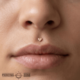 Hearts Glow – 14K Gold Classic Threadless End - piercing - zone.com