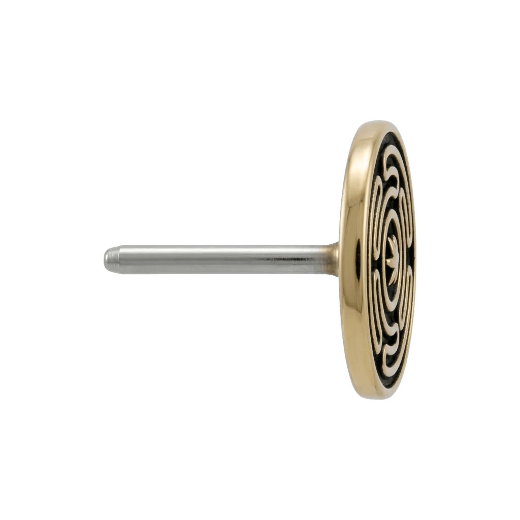 HECATE - 14K Gold Threadless/Threaded End - piercing - zone.com