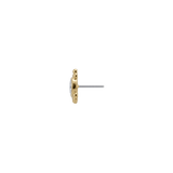 Hermes - 18K Gold Gem Threadless/Threaded End - piercing-zone.com