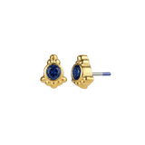 Hermes - 18K Gold Genuine Gem Threadless/Threaded End - piercing-zone.com