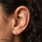 Hi, Society – 14K Gold Swarovski CZ Elongated Threadless End - piercing - zone.com