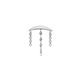 Hidden Helix Chains – 14K Gold Threadless/Threaded End - piercing - zone.com