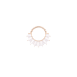 High Tide Mother of Pearl – 14K Gold Clicker Ring - piercing - zone.com