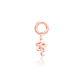 Hiss Charm – Mini Snake Dangle – 14K Gold - piercing - zone.com