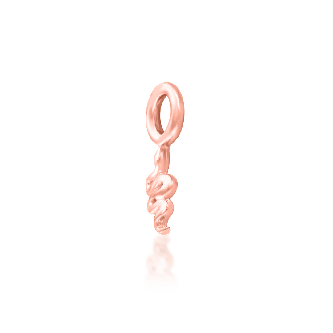 Hiss Charm – Mini Snake Dangle – 14K Gold - piercing - zone.com