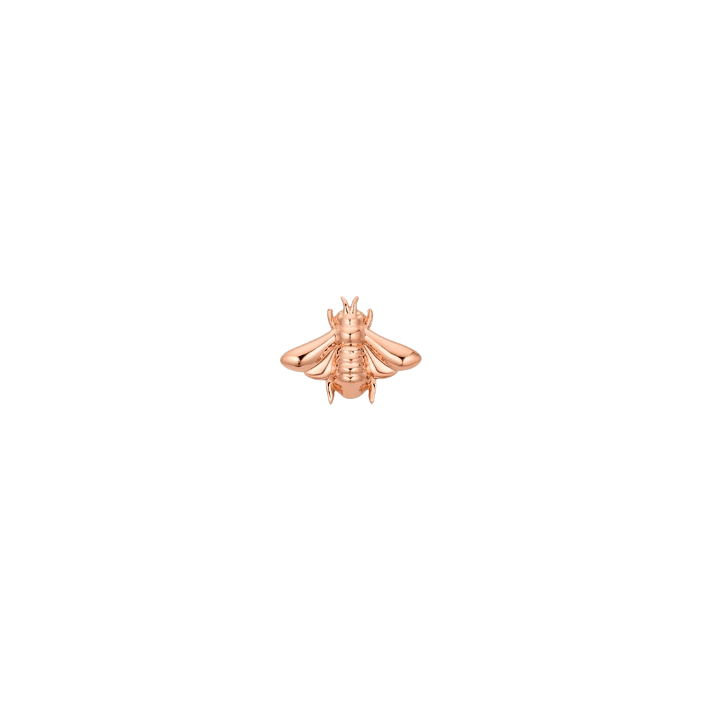 Honey Bee - 18K Gold Threadless/Threaded End - piercing-zone.com