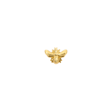 Honey Bee End - 18K Gold Threadless/Threaded End - piercing - zone.com