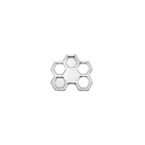Honeycomb – 14K Gold Threadless & Threaded End - piercing - zone.com