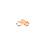 Honeycomb – 14K Gold Threadless & Threaded End - piercing - zone.com