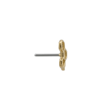 Honeycomb End - 18K Gold Threadless End - piercing - zone.com