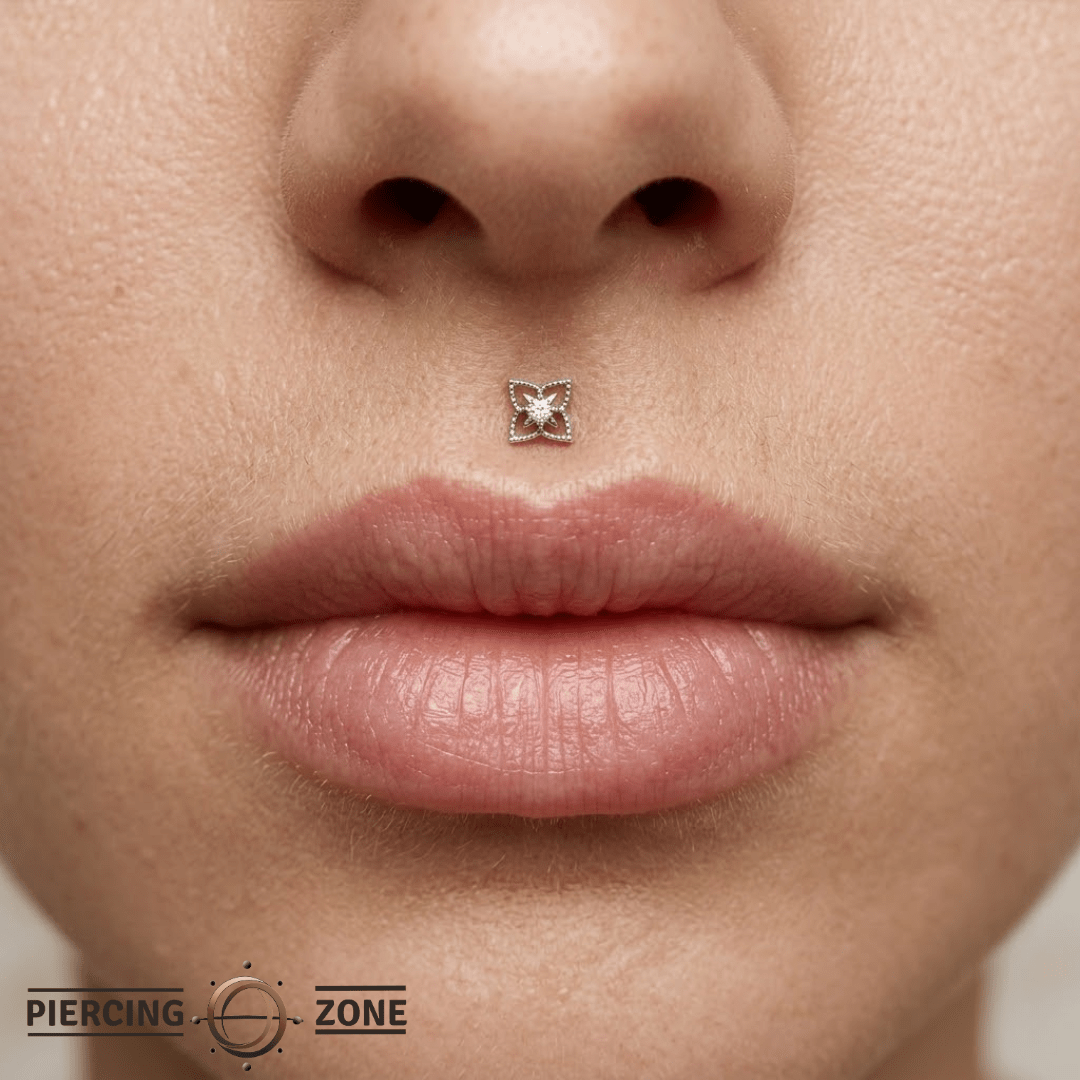 Honor – 14K Gold Swarovski CZ Vintage Leaf Threadless End - piercing - zone.com