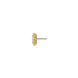 Hoplon - 18K Gold Gem Threadless/Threaded End - piercing-zone.com