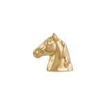 Horse Head - 14K Gold Threadless/Threaded End - piercing - zone.com