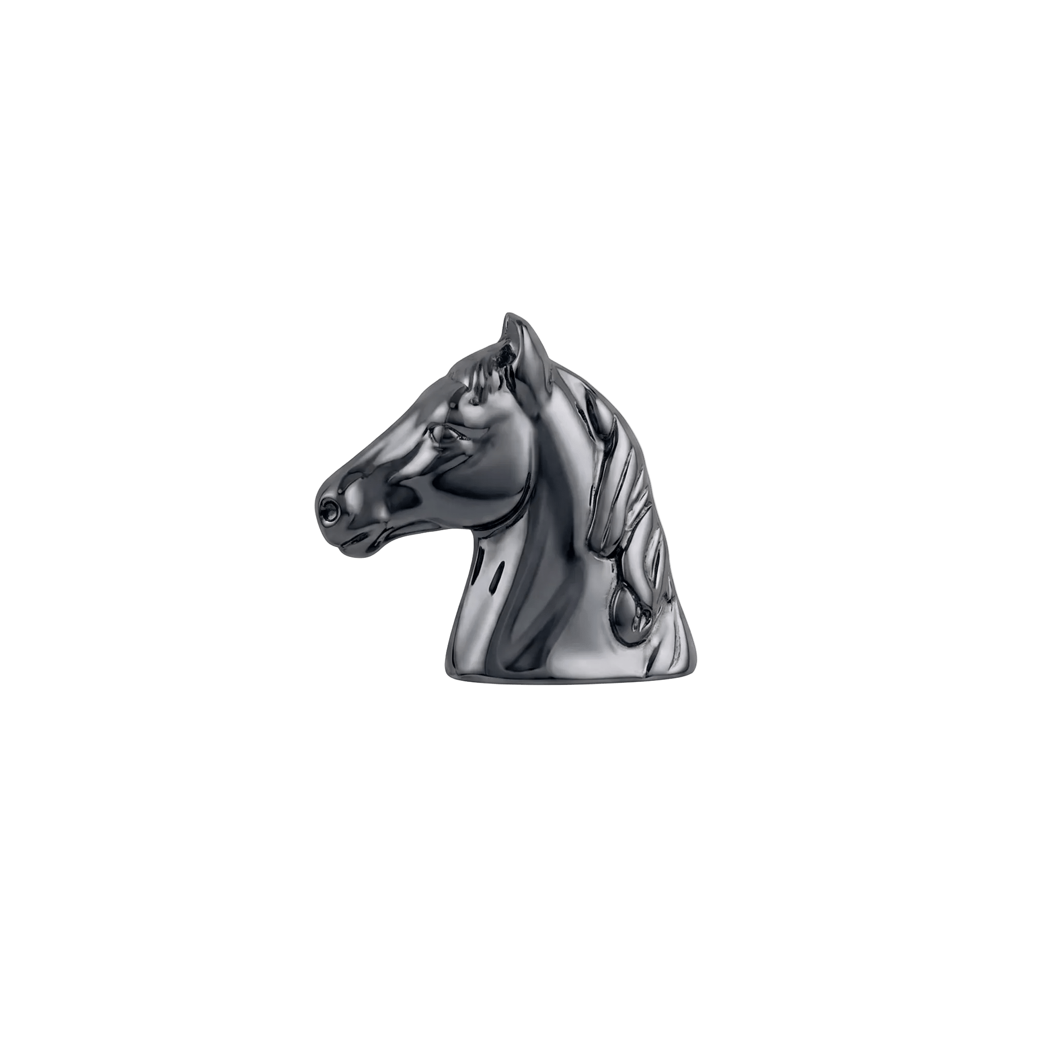 Horse Head - 14K Gold Threadless/Threaded End - piercing - zone.com