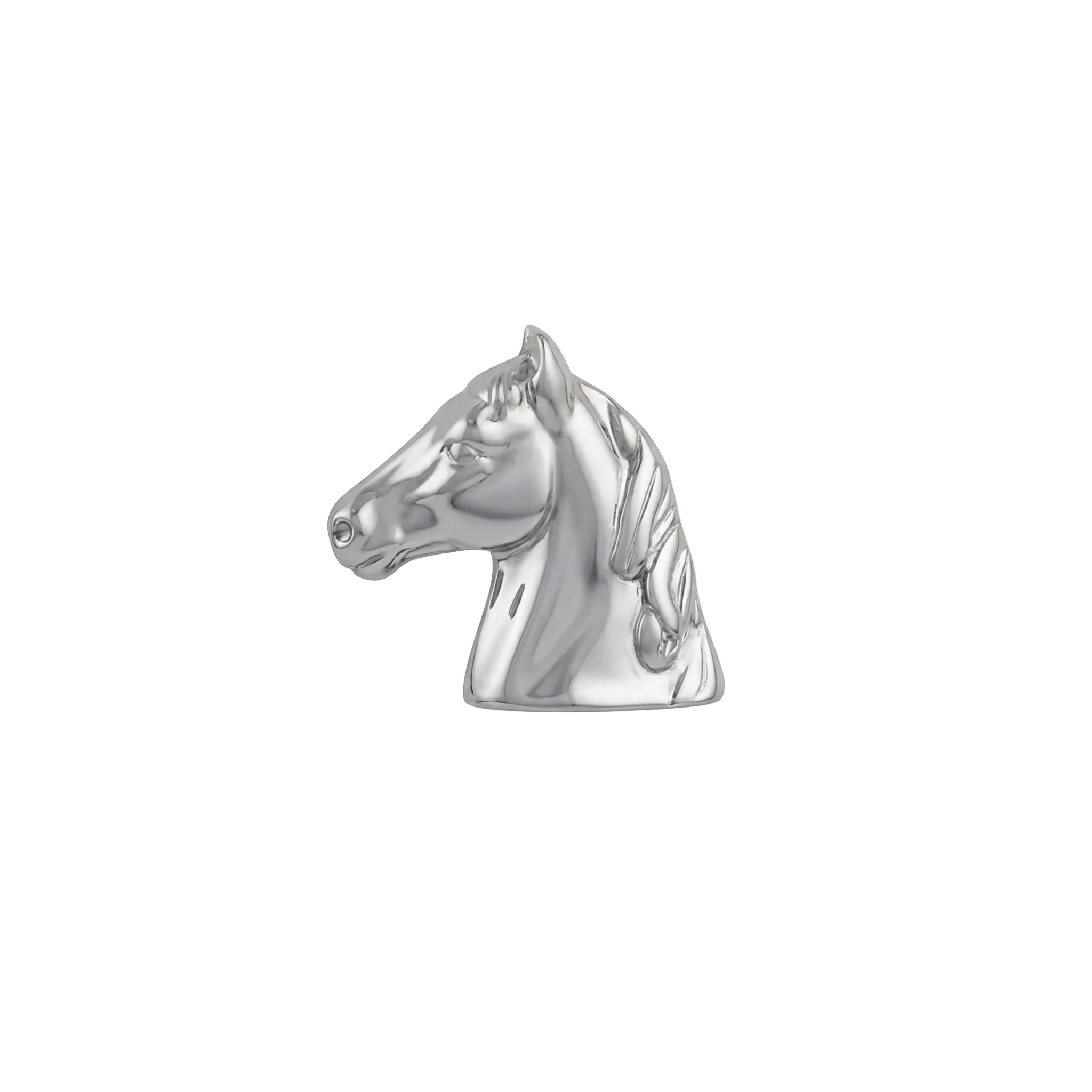 Horse Head - 14K Gold Threadless/Threaded End - piercing - zone.com