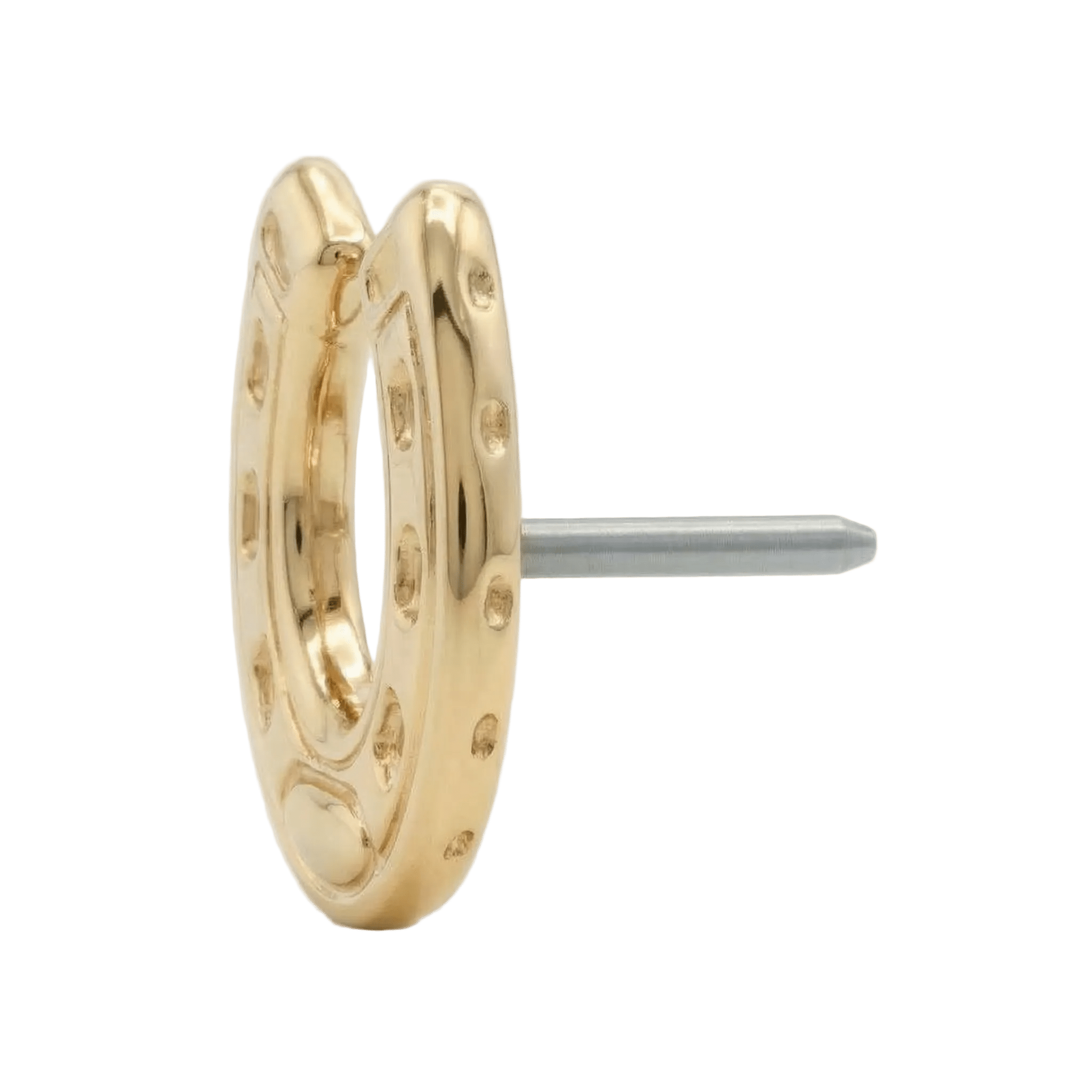 Horseshoe – 14K Gold Threadless/Threaded End - piercing - zone.com