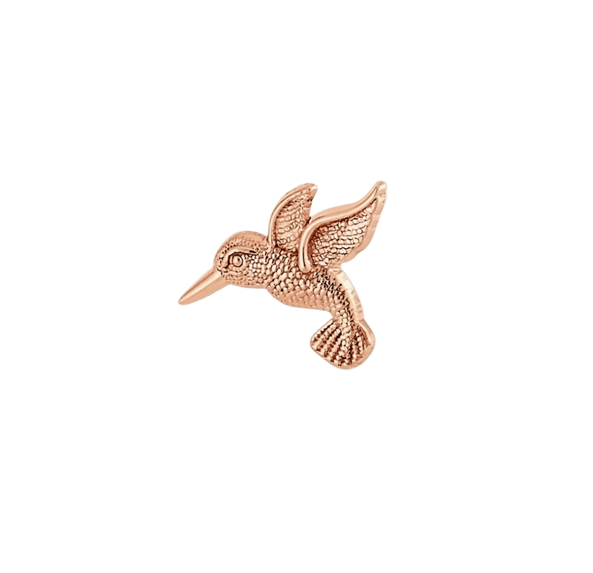 Hummingbird – 14K Gold Threadless/Threaded End - piercing - zone.com
