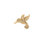 Hummingbird – 14K Gold Threadless/Threaded End - piercing - zone.com