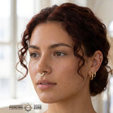 Hypnotic – 14K Gold Swarovski CZ Pavé Clicker Ring - piercing - zone.com