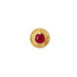 Hypnotize – 14K Gold Beaded Birthstone Threadless End - piercing - zone.com