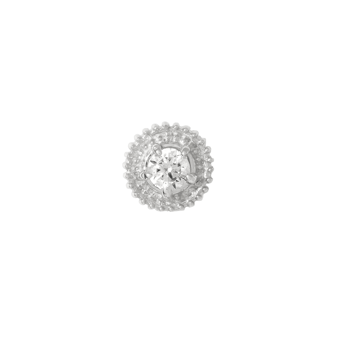 Hypnotize Pin - 14K Gold Gem Threadless End - piercing - zone.com