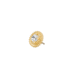 Hypnotize Pin - 14K Gold Gem Threadless End - piercing - zone.com