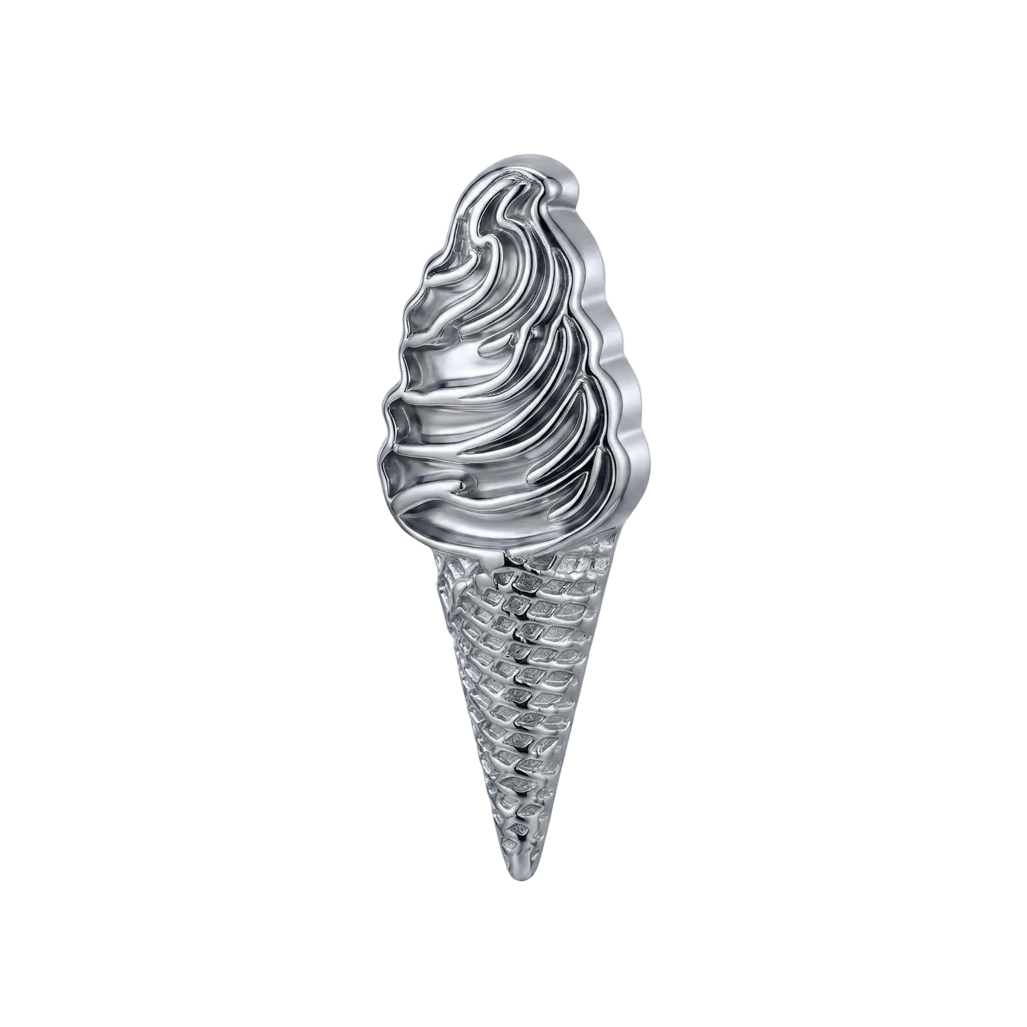 Ice Cream – 14K Gold Threadless/Threaded End - piercing - zone.com