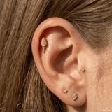 Ice Cream – 14K Gold Threadless/Threaded End - piercing - zone.com