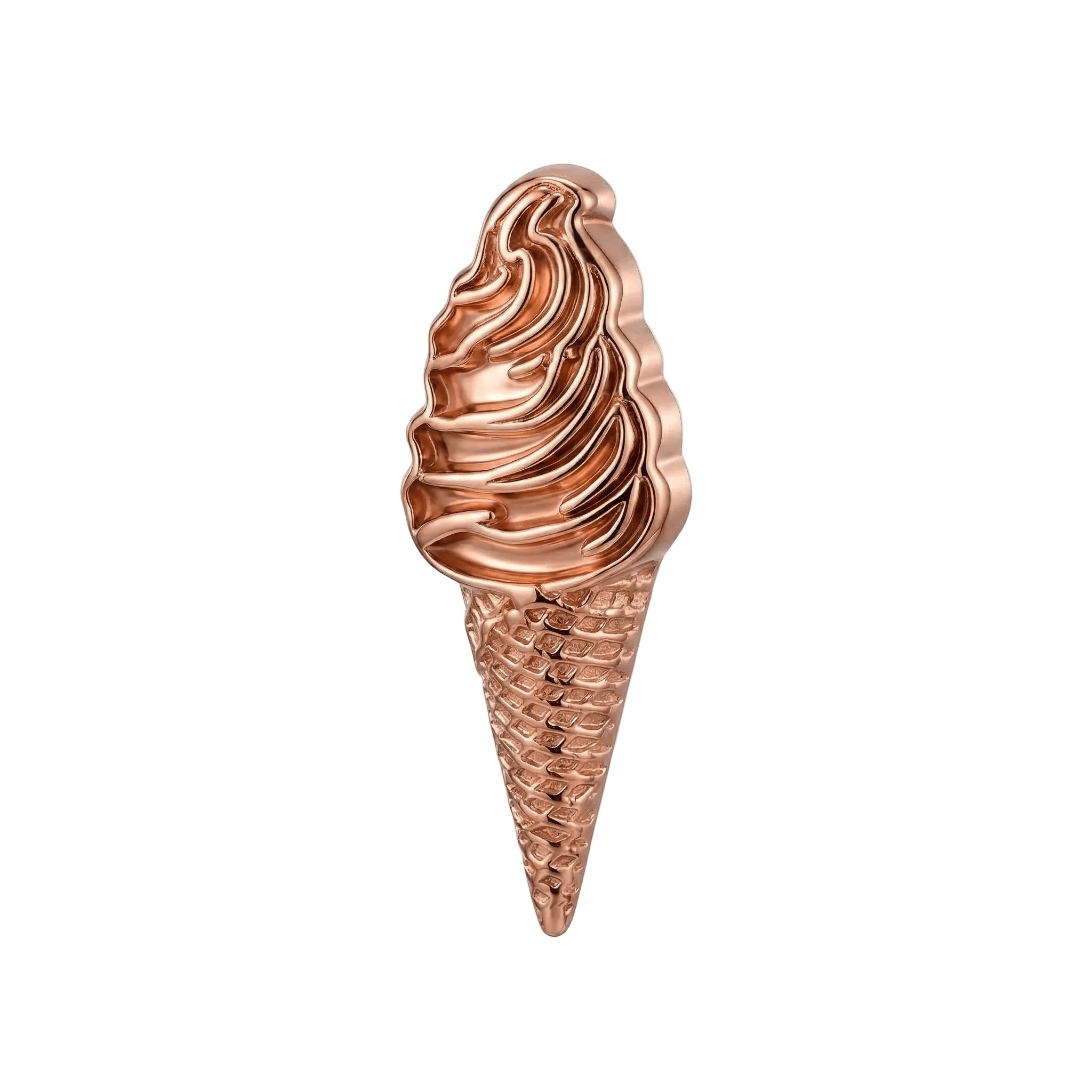 Ice Cream – 14K Gold Threadless/Threaded End - piercing - zone.com