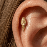 Ice Cream – 14K Gold Threadless/Threaded End - piercing - zone.com