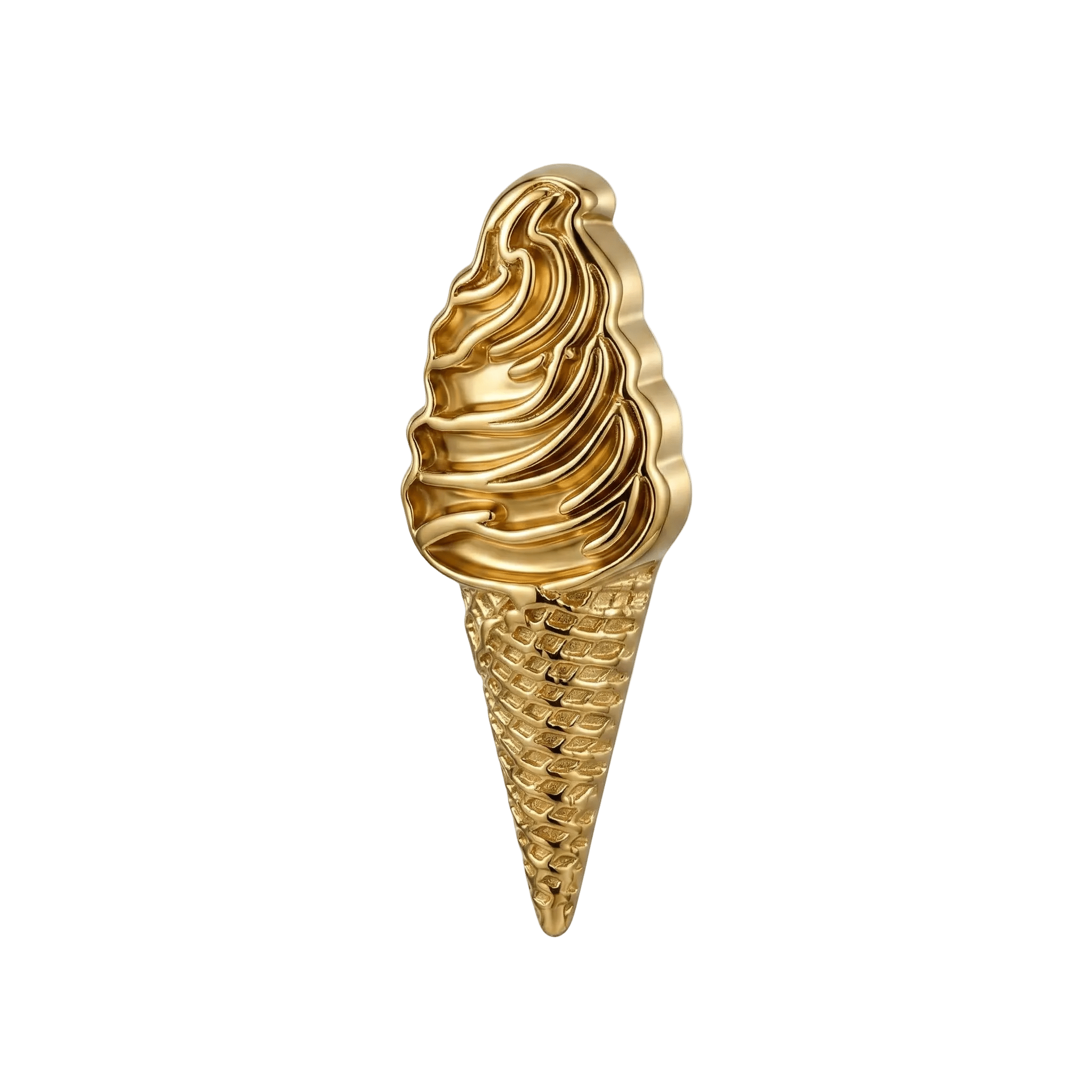 Ice Cream – 14K Gold Threadless/Threaded End - piercing - zone.com