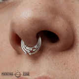 Iconic – CZ Gradient – 14K Gold Clicker Ring - piercing - zone.com