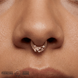Iconic – CZ Gradient – 14K Gold Clicker Ring - piercing - zone.com