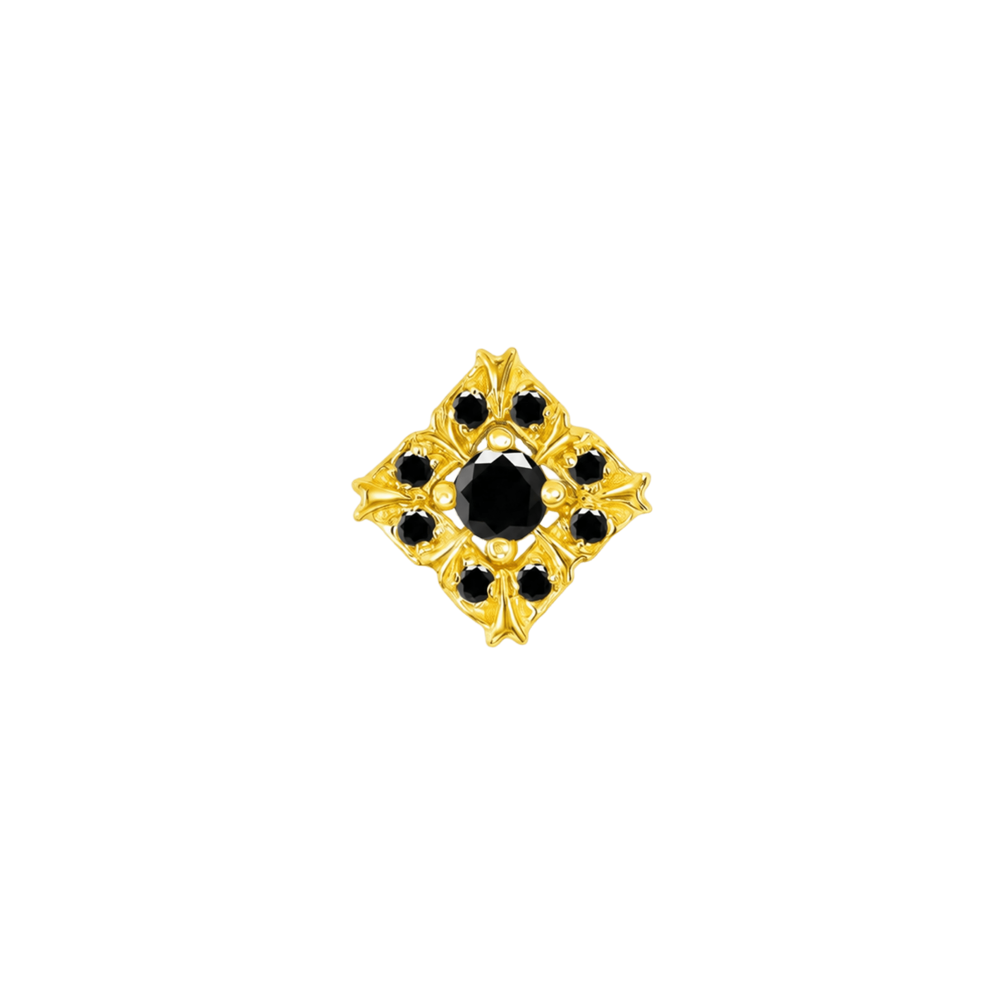 Idris – 14K Gold Threadless/Threaded End - piercing-zone.com