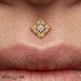 Idris – 14K Gold Threadless/Threaded End - piercing - zone.com