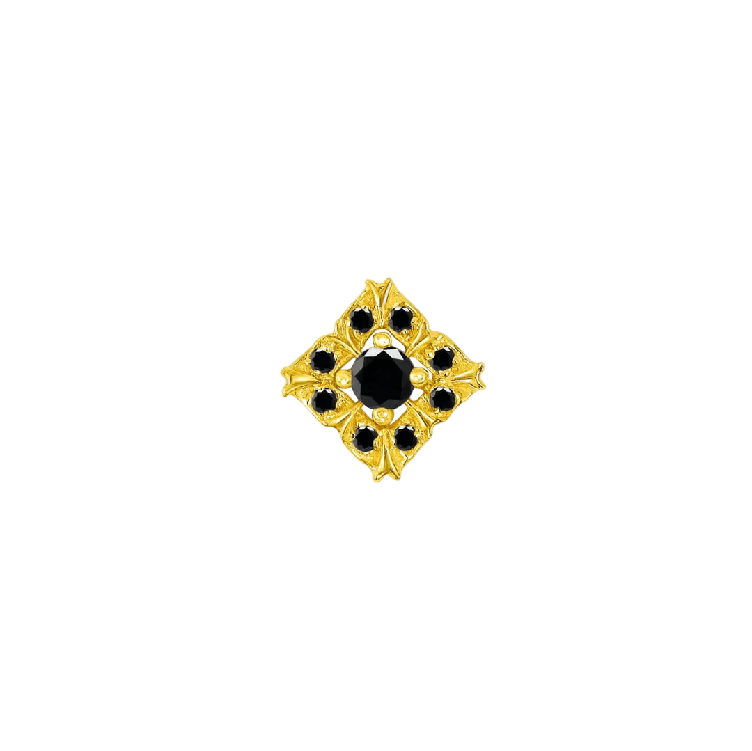 Idris – 14K Gold Threadless/Threaded End - piercing - zone.com