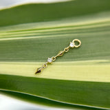 Ischia – CZ Duo Charm – 14K Gold Accessory