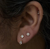 ELOISE FLOWER - CZ - THREADLESS END piercing-zone.com