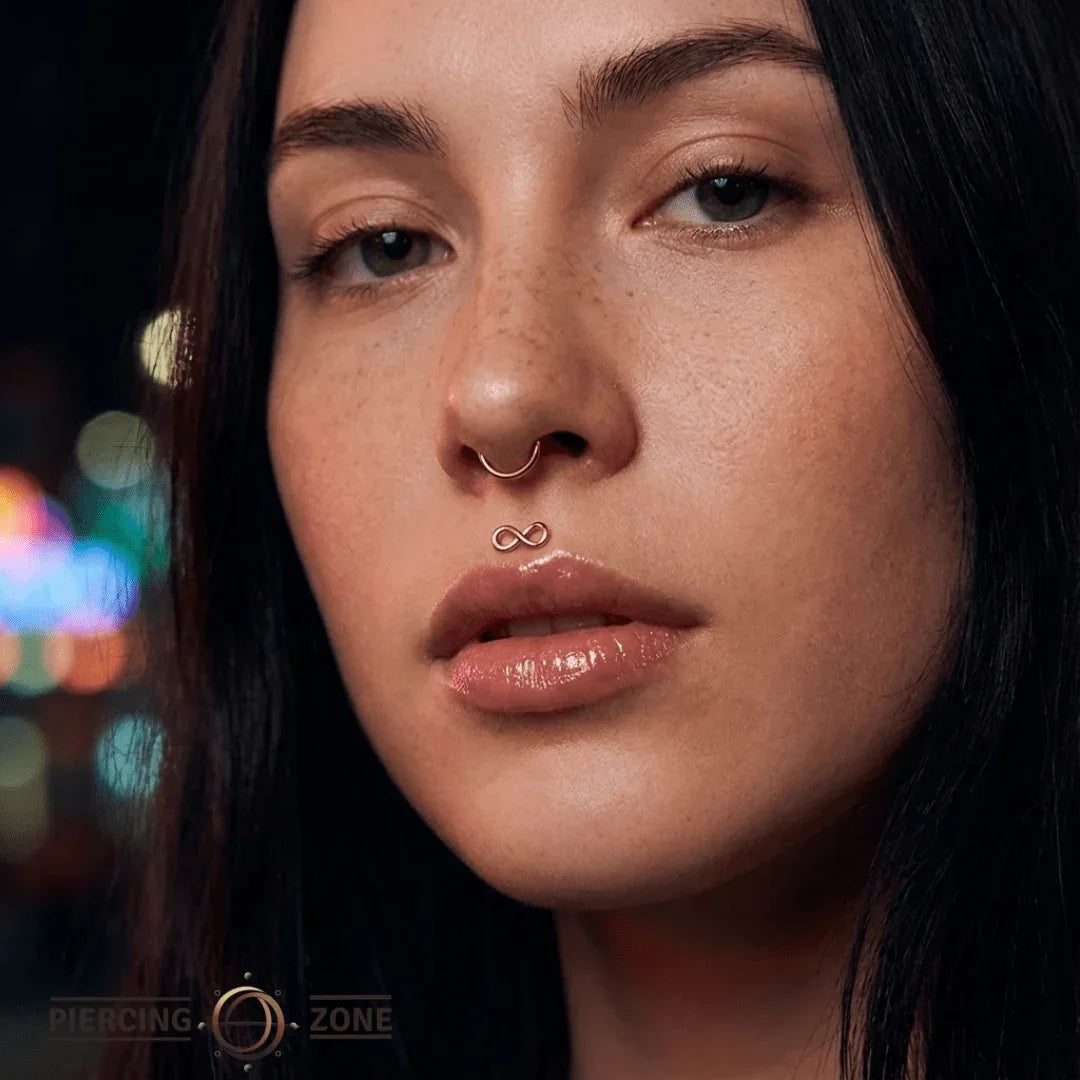 Infinity – 14K Gold Threadless & Threaded End - piercing - zone.com