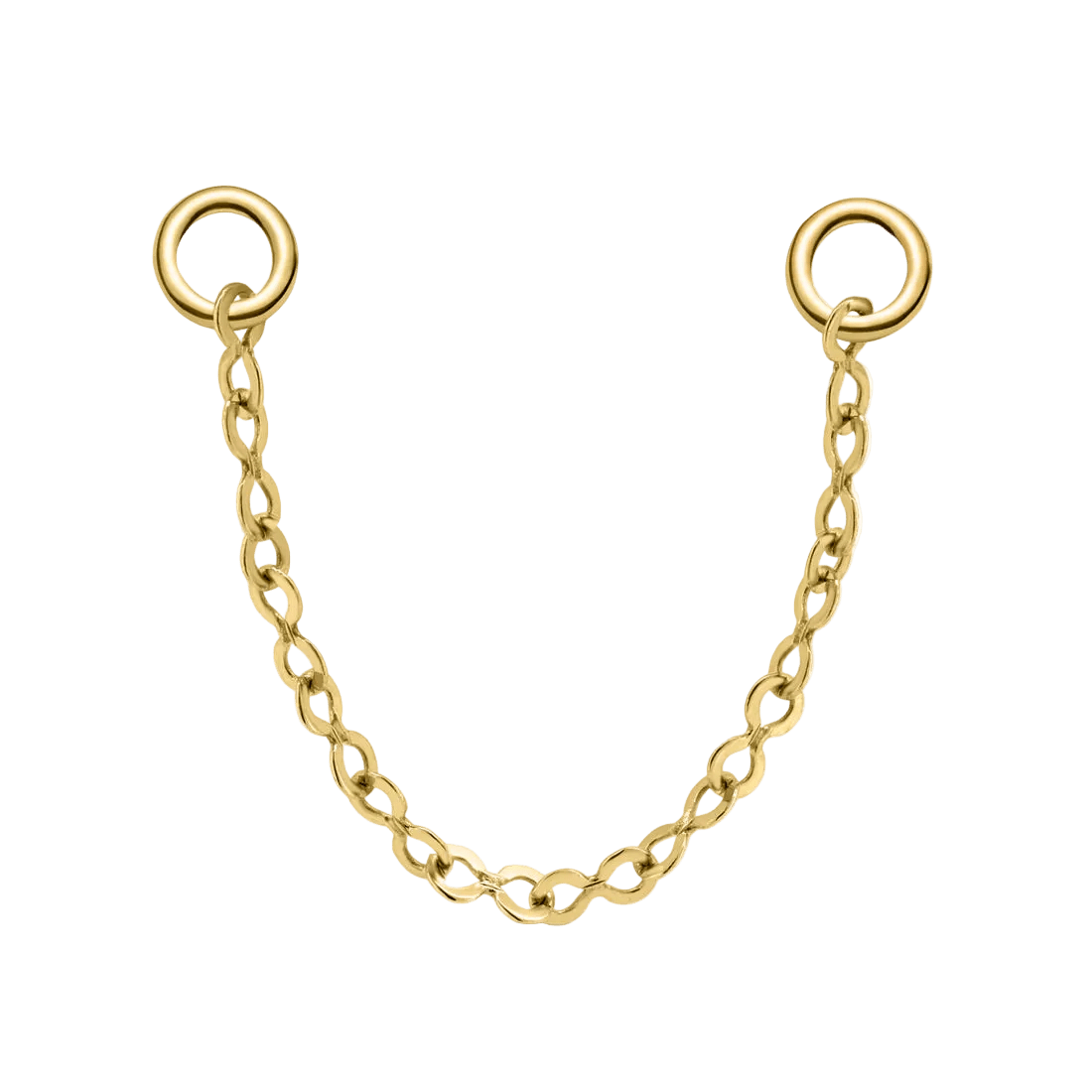 Infinity Chain – 14K Gold Piercing Chain - piercing - zone.com