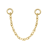 Infinity Chain – 14K Gold Piercing Chain - piercing - zone.com