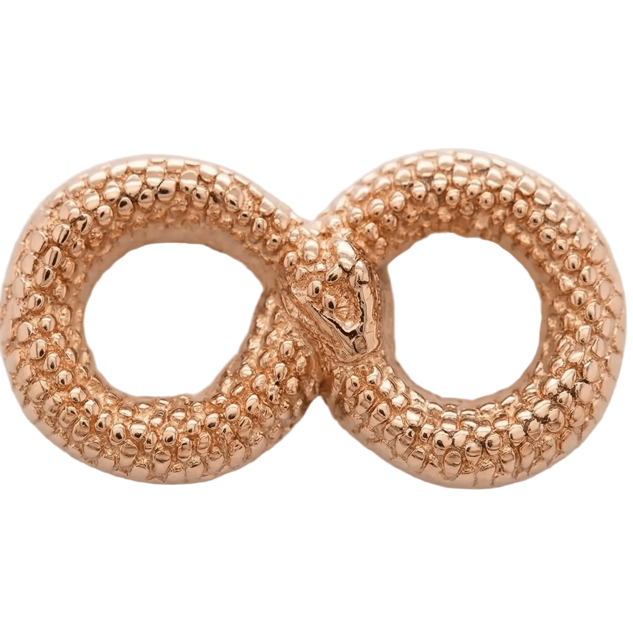 Infinity Snake – 14K Gold Threadless/Threaded End - piercing - zone.com